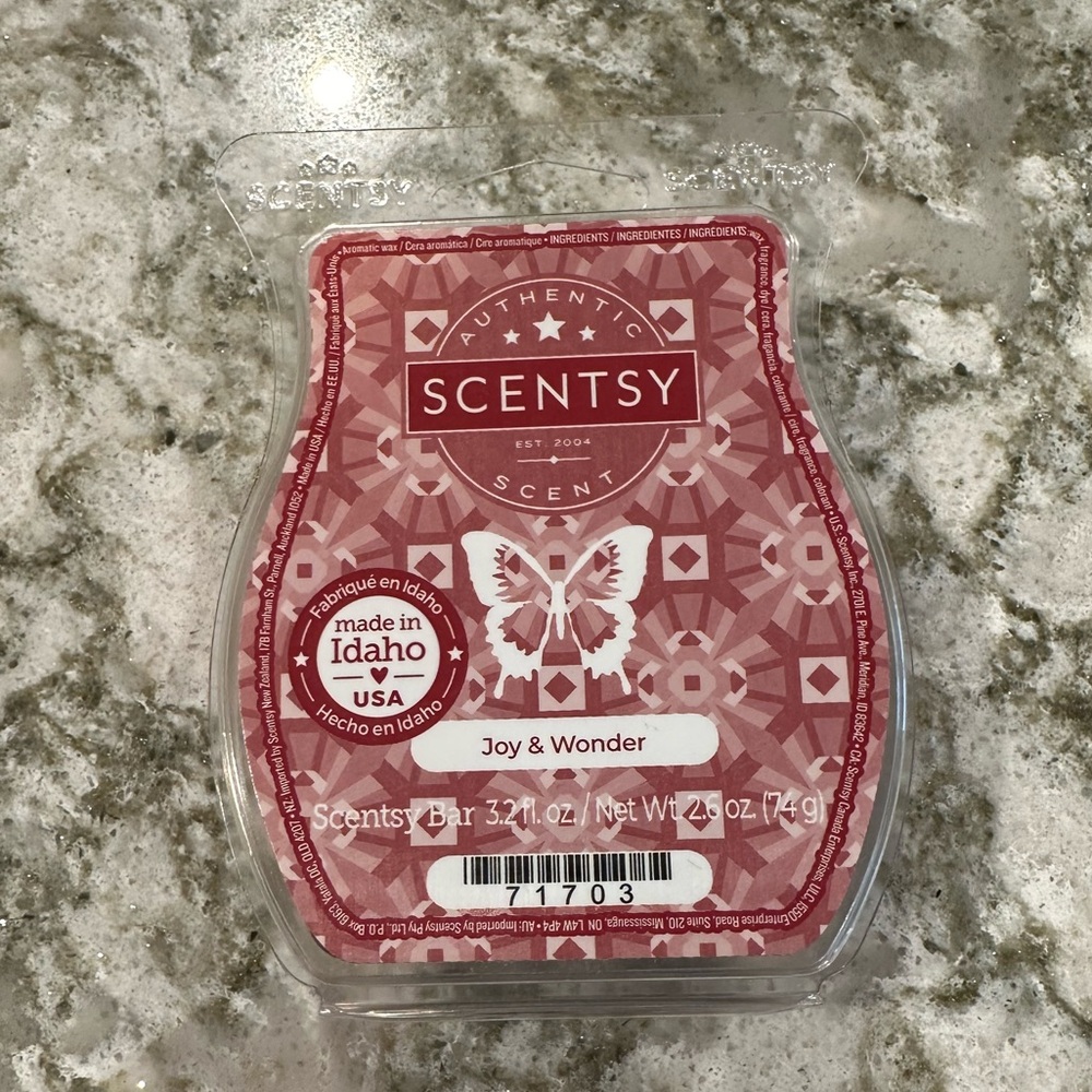 Scentsy Joy and Wonder Wax Bar